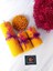 Dekoratif Doğal Petek Balmumu Mum Büyük Çiçekli Set Bal Mumu Mum Beeswax Candle 4 Lü Set 3