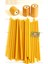 (50 Adet) Balmumu Mum ve (3 Adet) Özel Dizayn Ahşap Silindir Mumluk Dilek Mumu Doğal Petek Mum Beeswax Candle Sarı 1