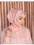 Pembe Marble Twill Ipek Eşarp 2