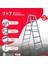 Elmas Serisi - 7+7 Basamaklı Çift Çıkışlı Galvanizli Profil Merdiven (Ev, Bahçe, İşyeri İçin Uygun) 1