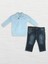 Zeni Kids Triko Kazak Kot Pantolon Ikili Erkek Takım - Açık Mavi 1