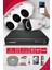 4 Kameralı Kare 3 İç 1 Dış Kamera Set 320 GB HDD Full Hd Gece Görüşlü Güvenlik Kamerası Sistemi 1