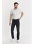 Erkek Koyu Gri Slimfit Kot Pantolon 2