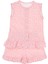 Kız Bebek / Çocuk, Pamuklu, Pembe, Kalp Desenli, Şortlu Takım 1