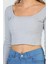 Kadın Kare Yaka Kaşkorse Crop Body Bluz 7