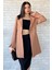 Kadın Kol Taş Detaylı Sahte Cepli Uzun Blazer Ceket P-00003295 2