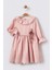 Brode Fisto Detaylı Kız Çocuk elbise - Pembe 1