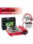 Mini Çantalı Kamp Ocağı Kırmızı 4 Kartuşlu Set 3