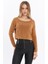 Basic Gri Triko Crop Kazak 1