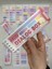 20 Yaprak Binderli Kırmızı Tonları Planlayıcı Indeks/index Sticker/postit/post-It 1