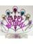 Gümüş Renk Ayarlanabilir Happy Birthday Prenses Tacı Plastik Kraliçe 1 Adet. 1