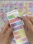 20 Yaprak Binderli Kırmızı Tonları Planlayıcı Indeks/index Sticker/postit/post-It 4