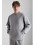 SANTIAGOS Erkek Pamuk-Polyester Koyu Gri Sweatshirt 1