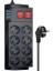 FTR8 4000W Akım Korumalı 8'li Priz Çoklayıcı - 16A, 2 Anahtarlı, 3 USB, 2 Metre Kablo 1