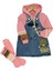 Sealy 12082 3-6 Yaş Kot Jile Elbise - Pembe 1
