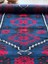 63 x 123 cm Güneybatı Stili Lacivert El Dokuma Köy Evi Stili Yün Kilim 4