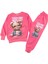 7407-2100 Kız Ayıcık 2li Eşofman Takım - Pembe 1