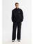 Erkek Siyah Soğuğa Dayanıklı Dik Yaka Fermuarlı Polar Regular Fit Sweatshirt A42Y1311 5