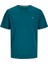 Jack Jones Erkek Jjepaulos Bisiklet Yaka Mavi Tişört 12245087 1
