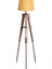 Piega Tripod Lambader Abajur Köşe Lambası Aydınlatma Ahşap Fosil Eskitme Ağaç Country Masif Doğal 1