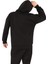 Siyah Erkek Hoodie, Kanguru Cepli, Kapüşonlu, 3 Iplik Kumaş 5