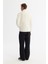 Erkek Ekru Soğuğa Dayanıklı Dik Yaka Fermuarlı Polar Sweatshirt A42y1311 4