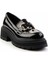 Siyah Rugan Kadın Loafer Ayakkabı K01823260008 3