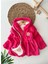Çiçek Desen Çantalı Kız Çocuk kışlık kürk - Pembe 1