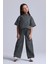 (Kids Girl) Kot Görünümlü Geniş Paça Pantolon 1