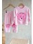 Teddy Bear Peluş Nakış Kız Çocuk takım - Pembe 3