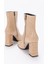 TILLA Bej Krokodil Kadın Bot 5
