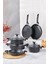 Mastercook Pro 9 Parça Granit Tencere Seti Siyah 1
