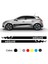 Renault Megane Damalı Yan Kapı Şerit Sticker Etiket Modeli 1