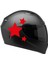 Tek Renk Üçlü Yıldız (Triple Star Helmet Stickers) Kask Sticker Etiket Modeli 3 1
