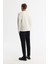 Erkek Ekru Bisiklet Yaka Baskılı Elastan Sweatshirt A42y1279 4