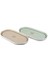 Micasa Desenli 2li Oval Servis Tabağı 32 x 16 cm 1