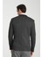 Ribas Erkek Siyah Likralı Pamuk Karışımlı Ekose Desenli Slim Fit Spor Blazer Ceket 4