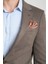 Ribas Erkek Vizon Likralı Pamuk Karışımlı Ekose Desenli Slim Fit Spor Blazer Ceket 2