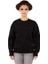 Siyah Kadın Sweatshirt, 3 Iplik Kumaş, Normal Fit 1