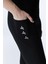 Ed 2338-04 Carolina Cepli Uzun Sporcu Tayt Siyah 2