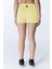 ED2308-14 Çağla Dry-Touch Yüksek Bel Kısa Tayt Sarı 4