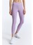 ED7783-02 Hola Long Legging Yüksek Belli Tam Boy Kadın Taytı Lila 2