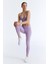 ED7783-02 Hola Long Legging Yüksek Belli Tam Boy Kadın Taytı Lila 5