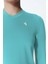 ED7755-13 Elena Dry-Touch V-Yaka Uzun Kollu Kadın Tenis , Koşu Üstü Aqua 4