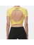 Ed 2305-03 Valentina Sırt Detayıı Dry Touch Kısa Kollu Tişört Sarı 3