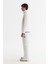 Erkek Ekru Soğuğa Dayanıklı Fermuarlı Dik Yaka Polar Regular Fit Sweatshirt A42Y1380 8