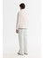Erkek Ekru Soğuğa Dayanıklı Fermuarlı Dik Yaka Polar Regular Fit Sweatshirt A42Y1380 9