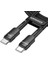 0.50CM Pd 100W Qc4.0 Süper Hızlı Type-C To Type-C Şarj Data Kablosu Batarya Korumalı 1