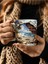 Kitaplık Kütüphane Baskılı 3D Tasarım Seramik Kupa Mug 1