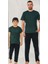 Erkek Çocuk Kısa Kol , Uzun Pantolonlu Penye Pijama Takım M00679 1